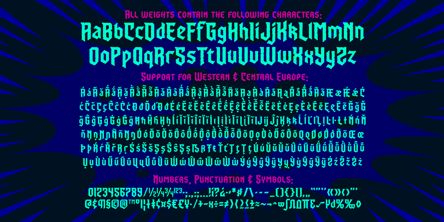 Dusk Till Dawn Font Poster #1