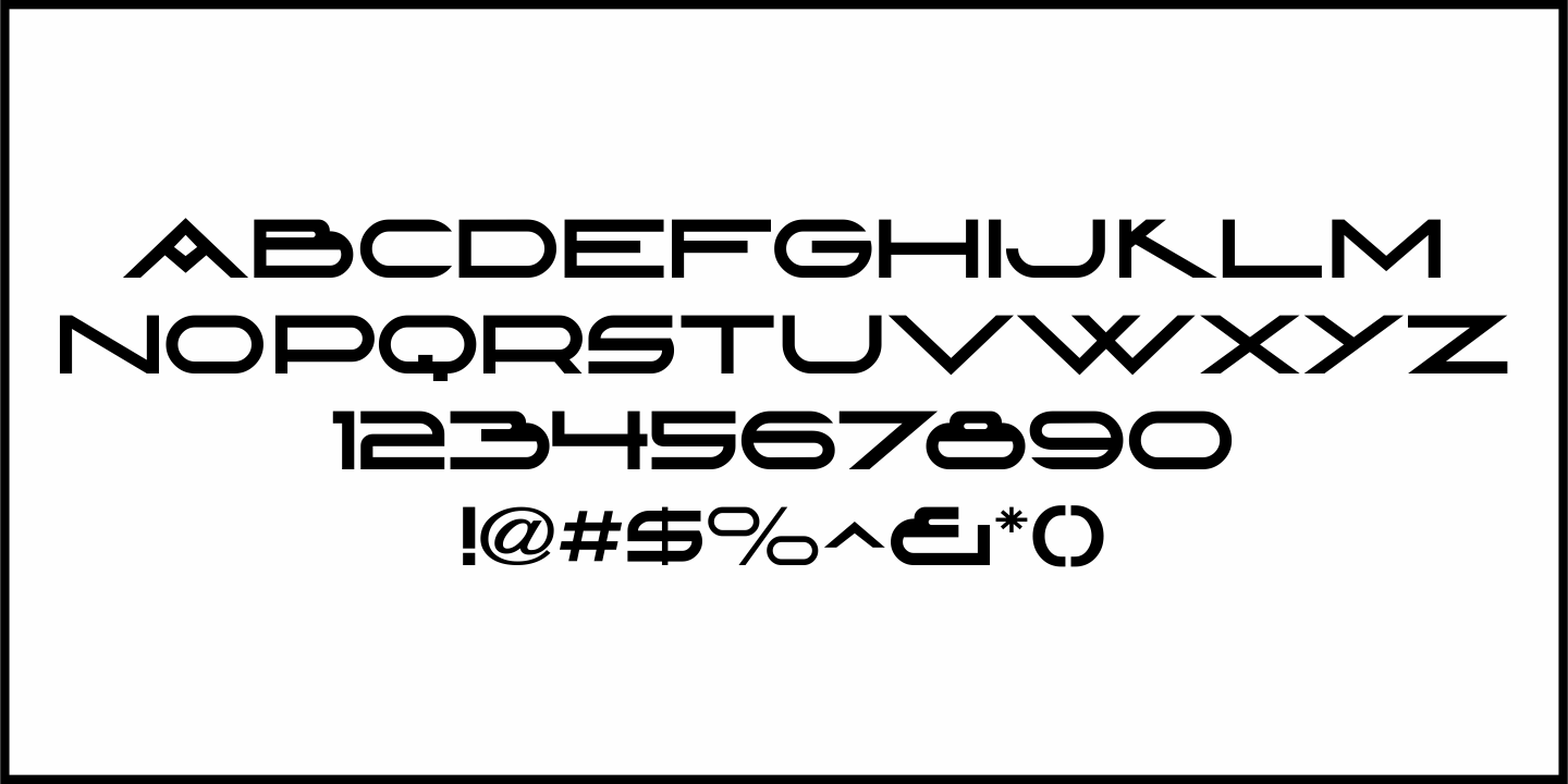 Deco Wide Font Poster #3