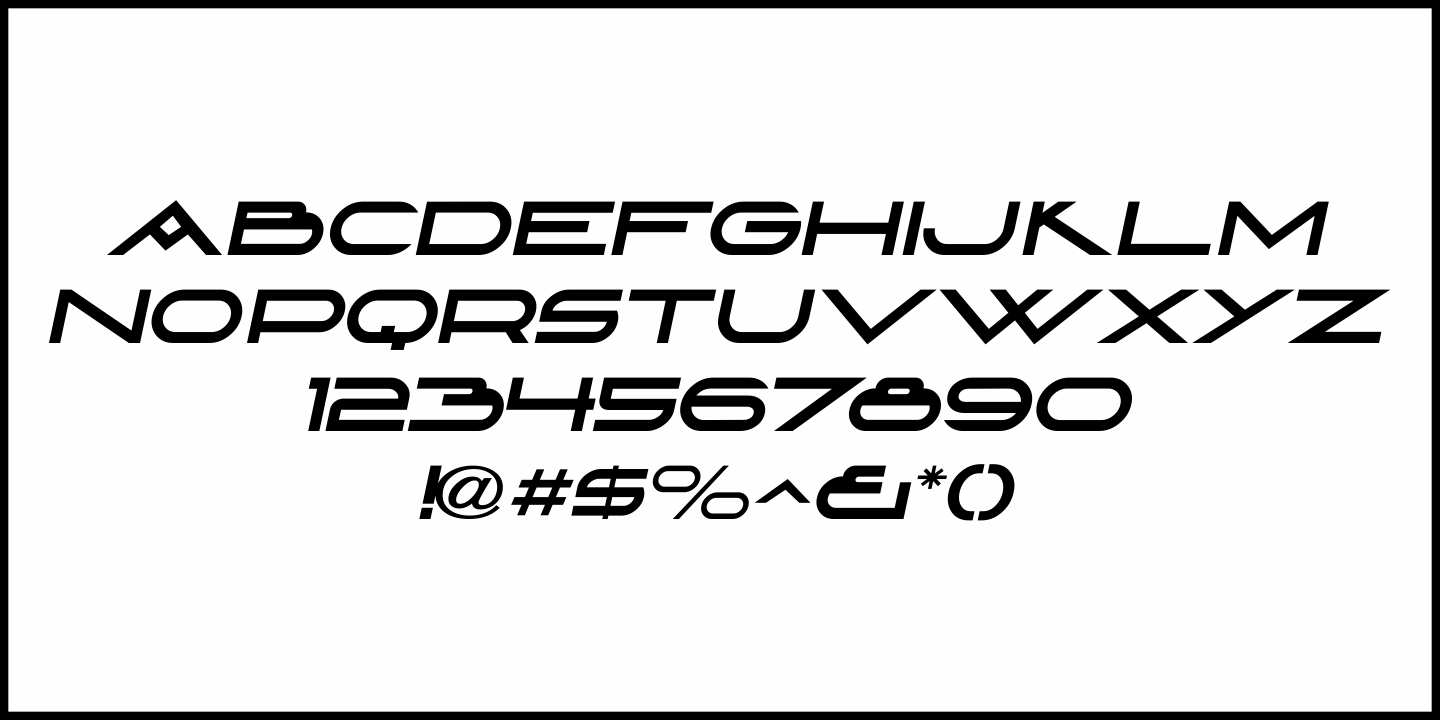 Deco Wide Font Poster #5