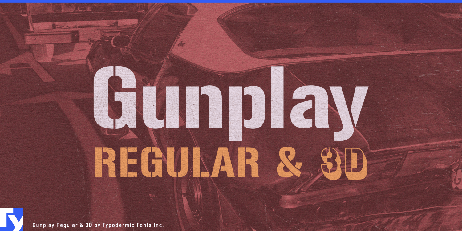Gunplay Regular Font Poster #1