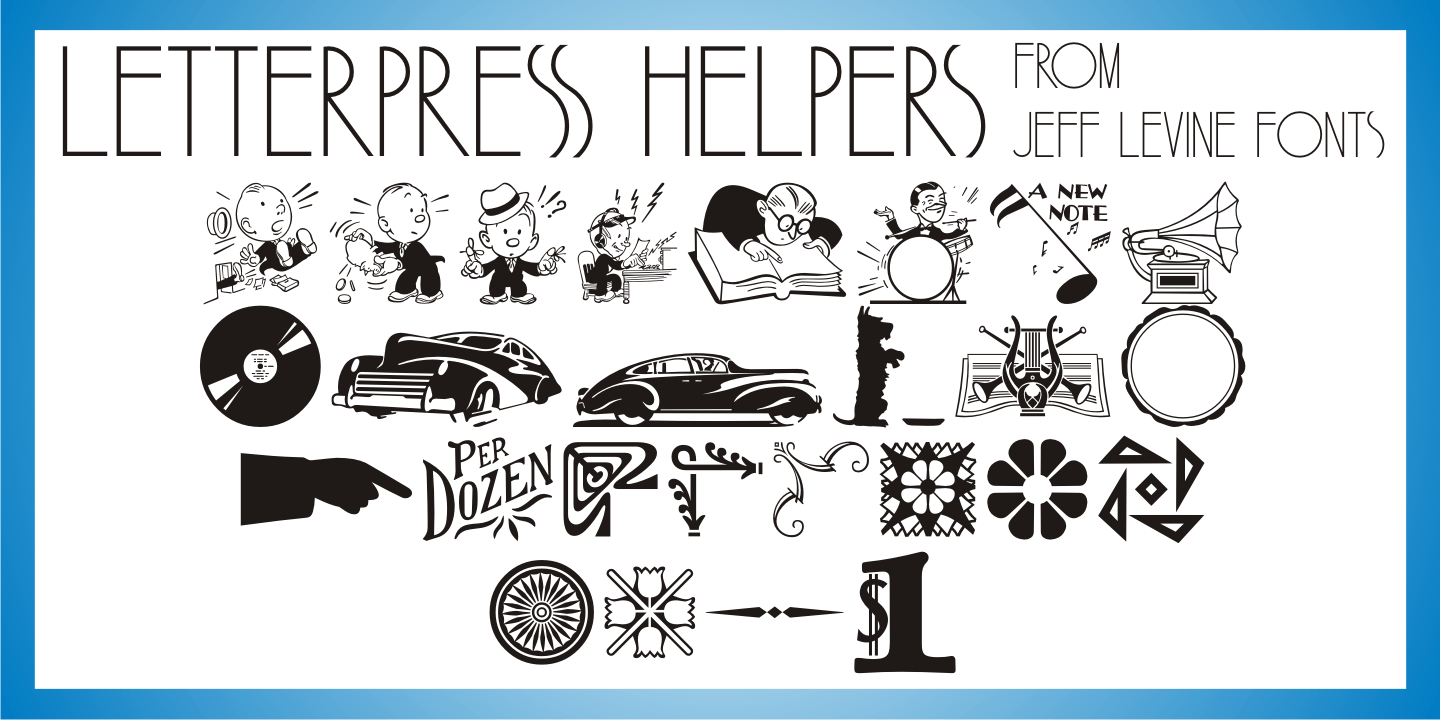 Letterpress Helpers Font Poster #1