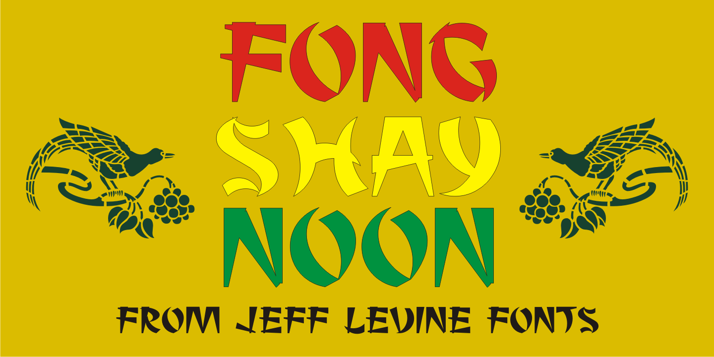 Fong Shay Noon Font Poster #1