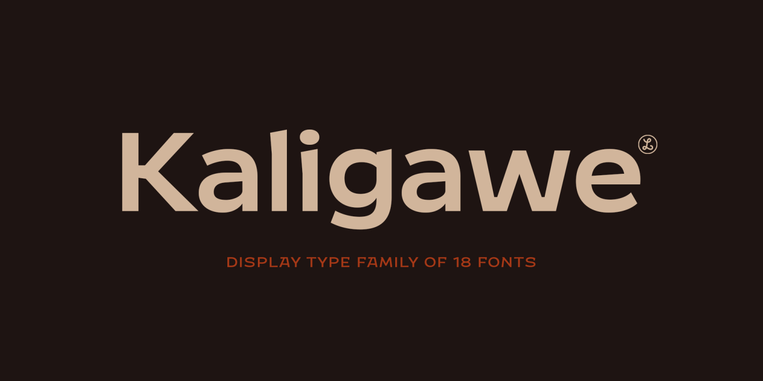 Kaligawe Font Poster