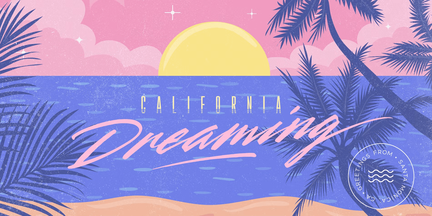 Beach Club Font Poster #1