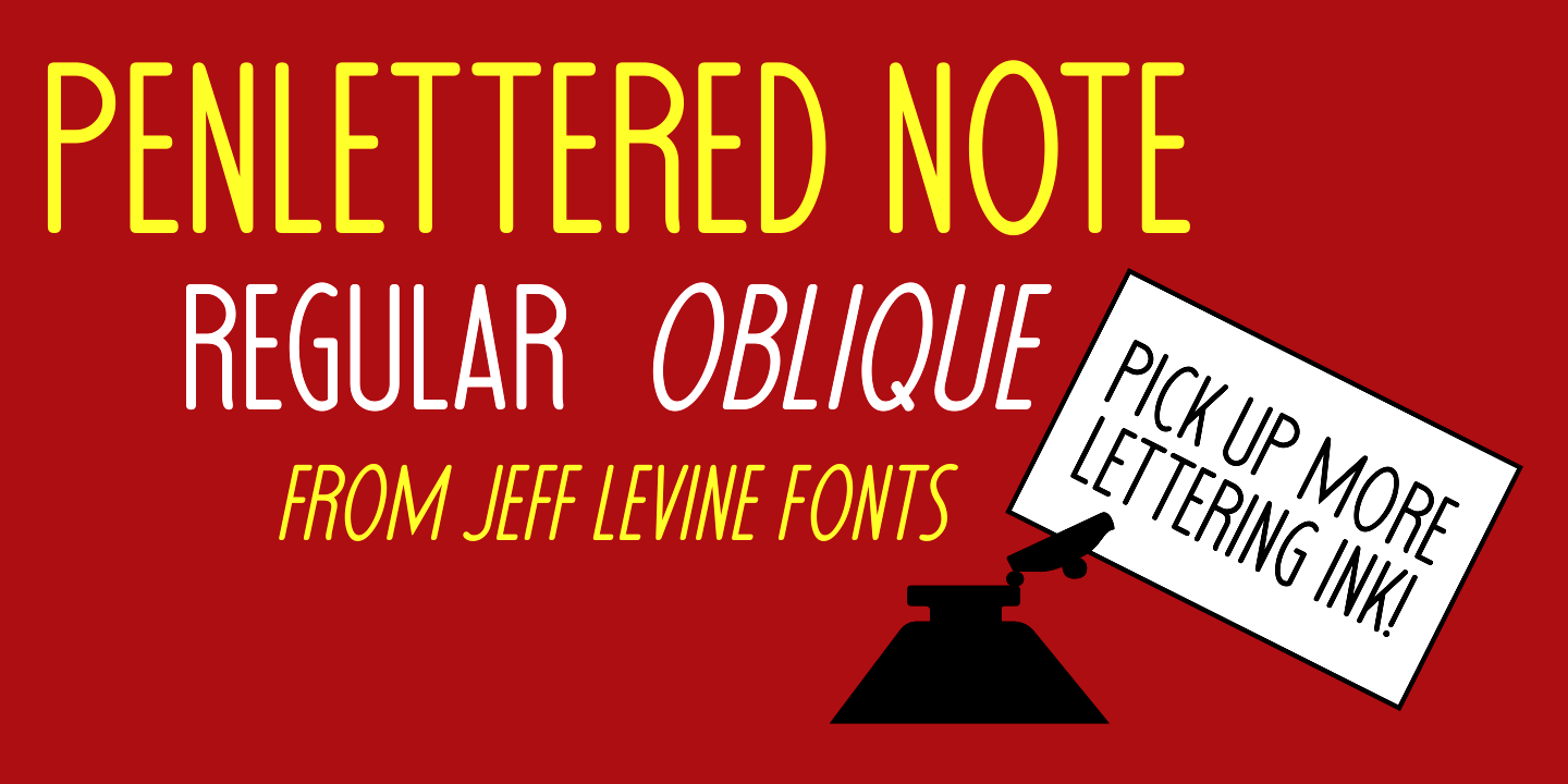 Penlettered Note Poster
