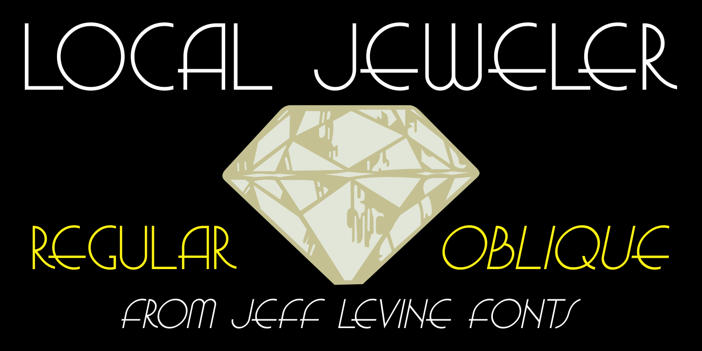 Local Jeweler Font Poster #1