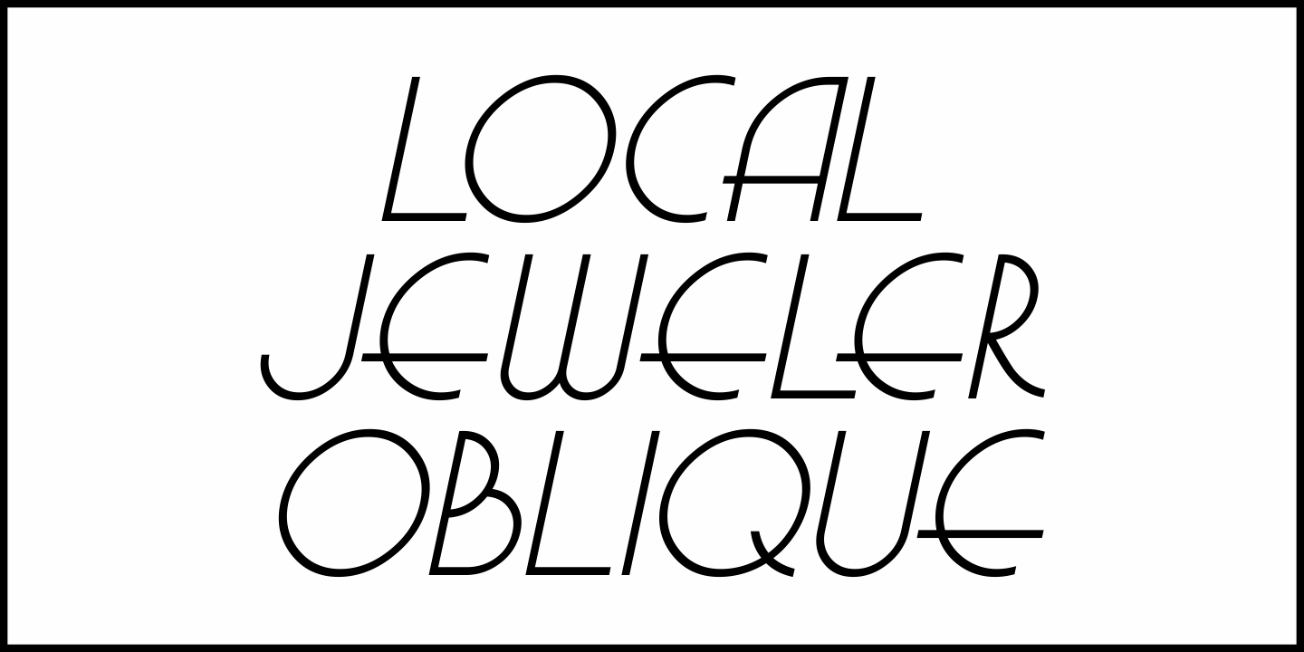 Local Jeweler Font Poster #4