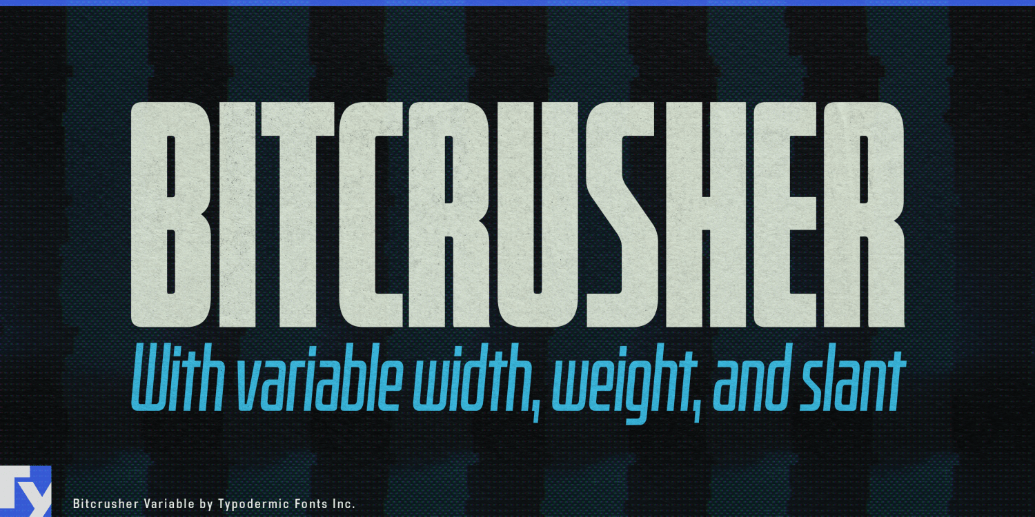 Bitcrusher Variable Font Poster #1