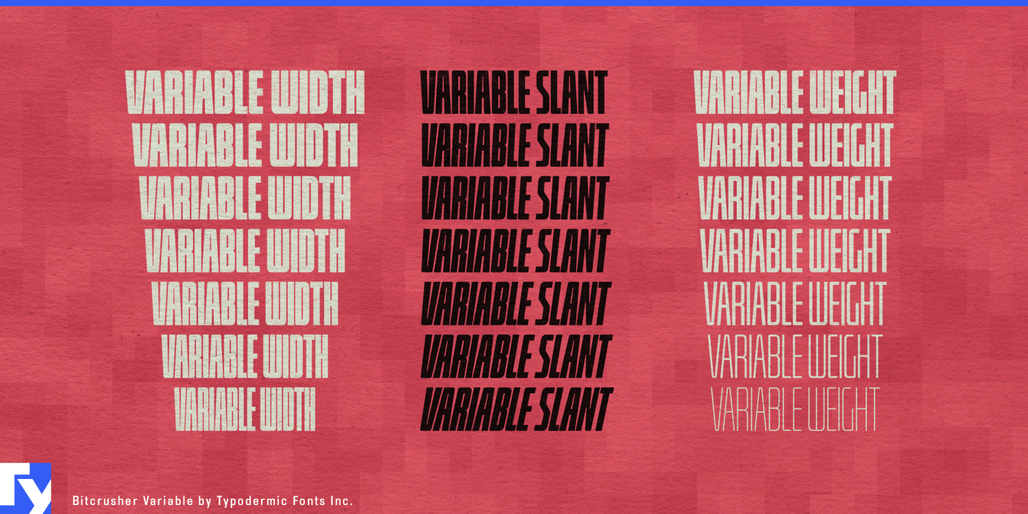Bitcrusher Variable Font Poster #1