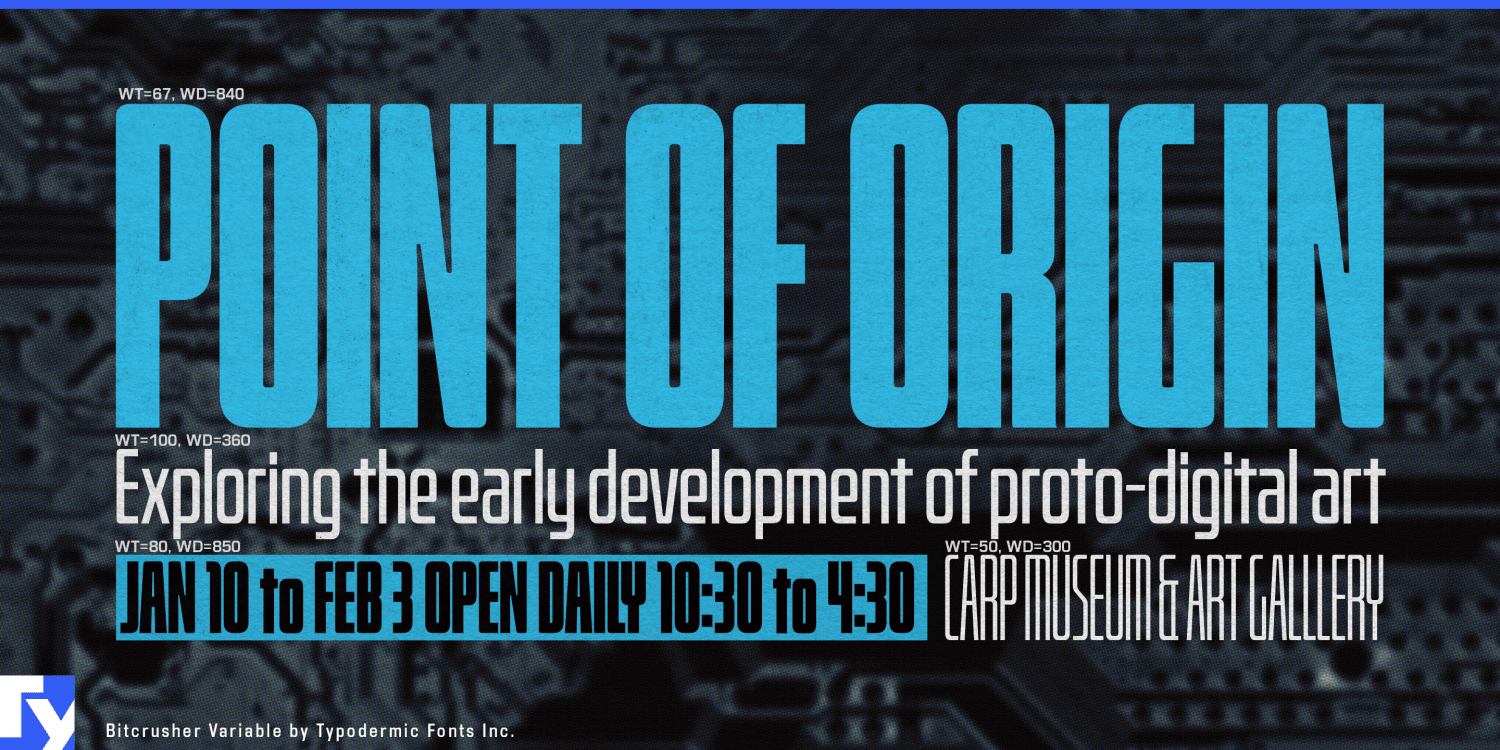 Bitcrusher Variable Font Poster #1