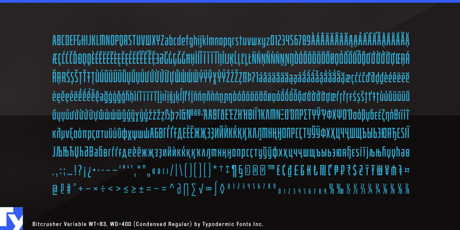 Bitcrusher Variable Font Poster #1