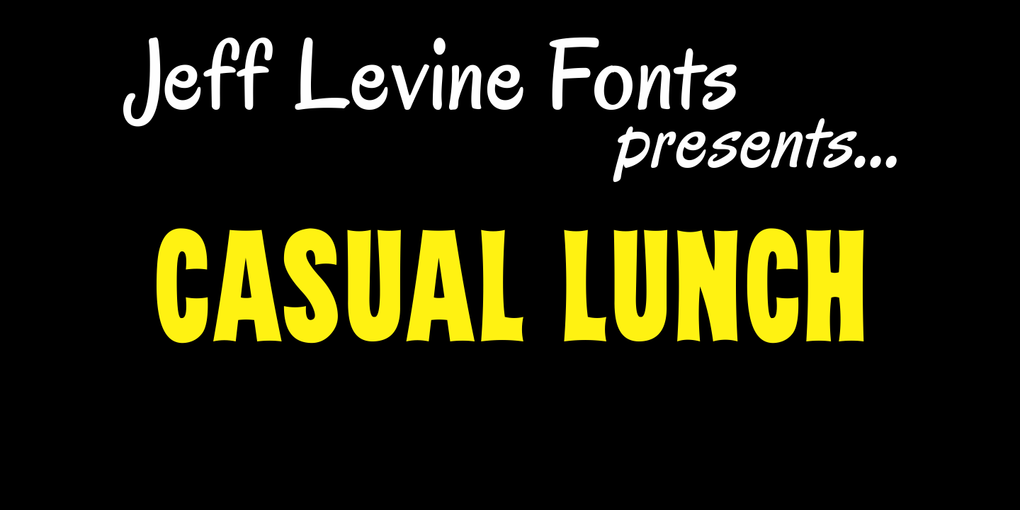 Casual Lunch Font Family Poster