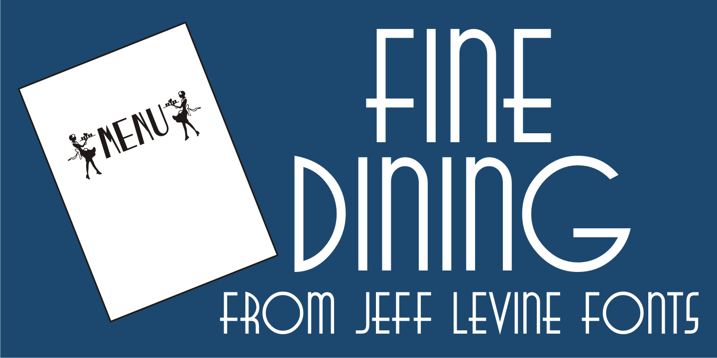 Fine Dining Font Family Poster