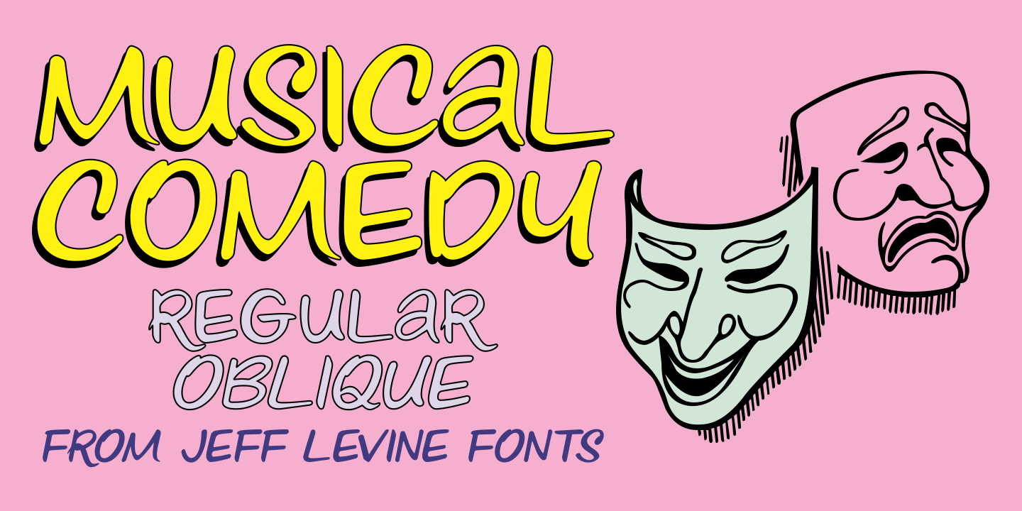 Musical Comedy Font Family Poster