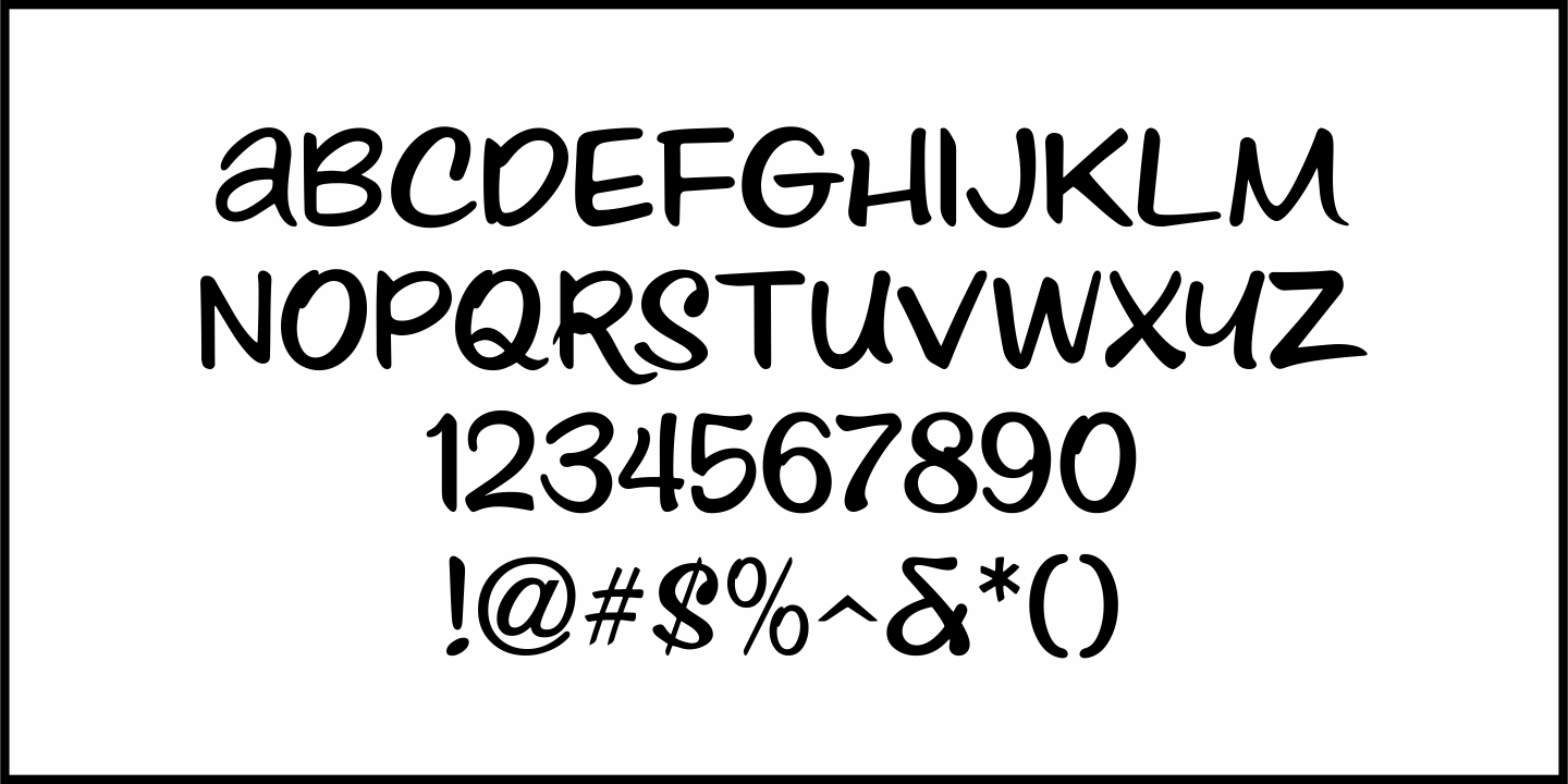 Musical Comedy Font Poster #1