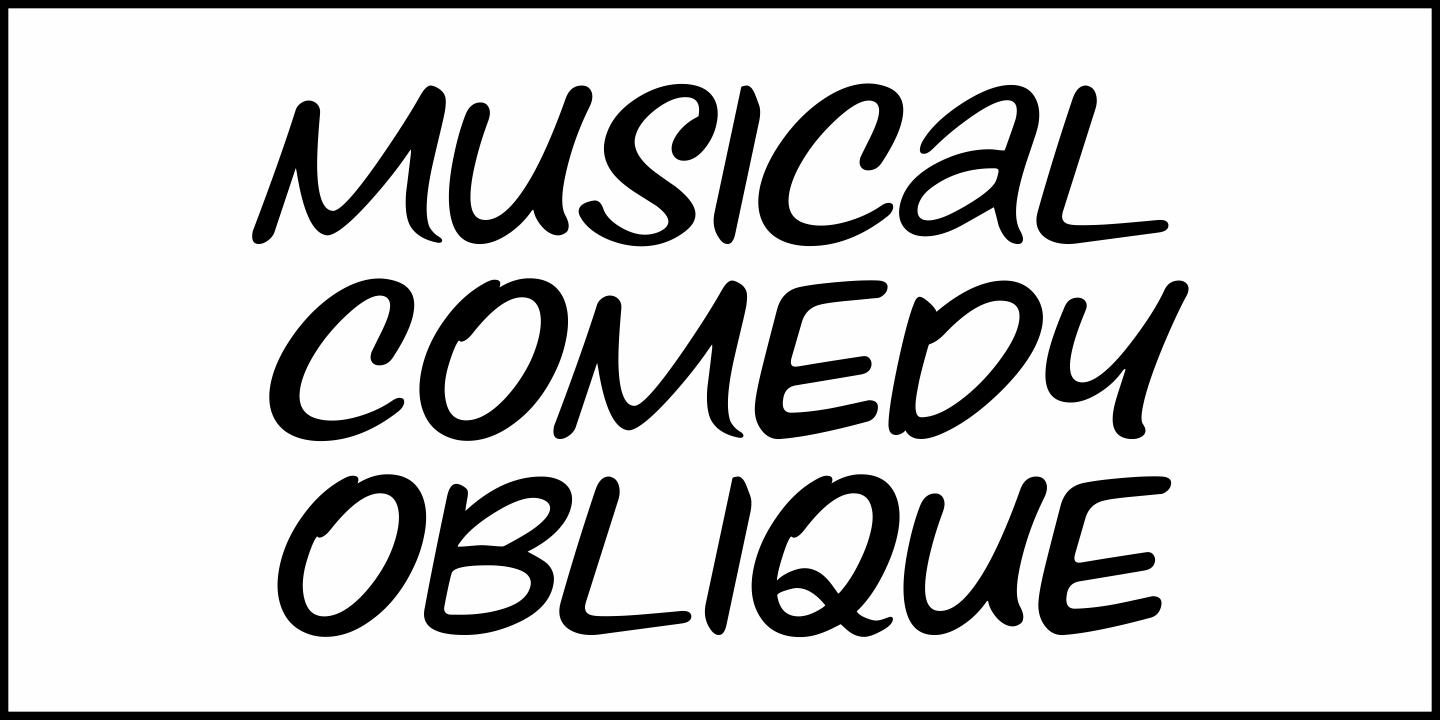 Musical Comedy Font Poster #1