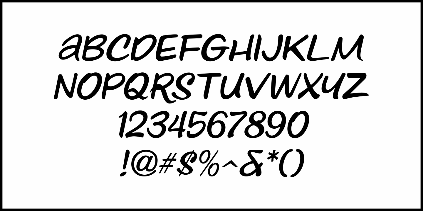 Musical Comedy Font Poster #1