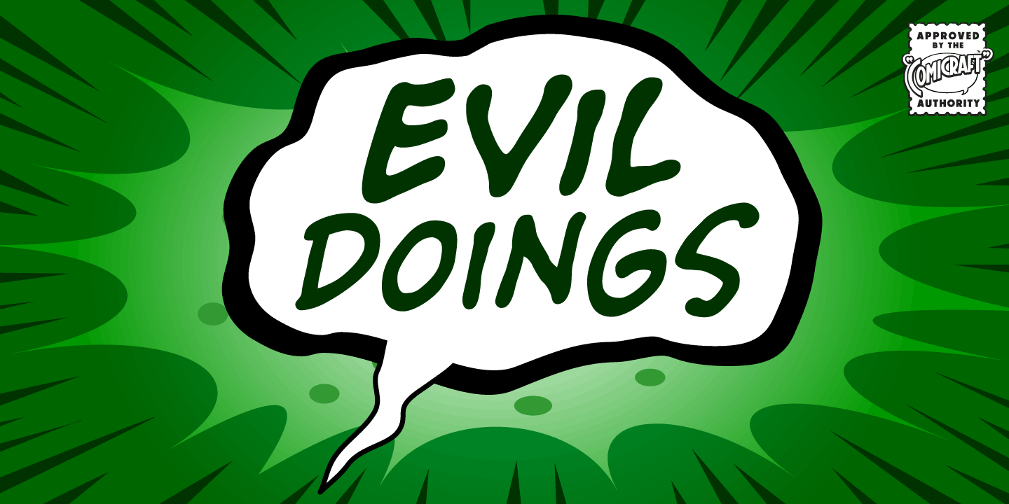 Evil Doings Font Poster #1