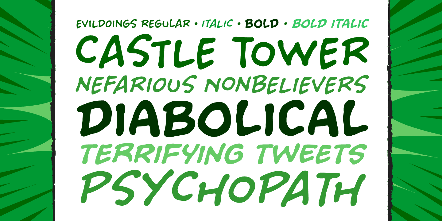 Evil Doings Font Poster #1