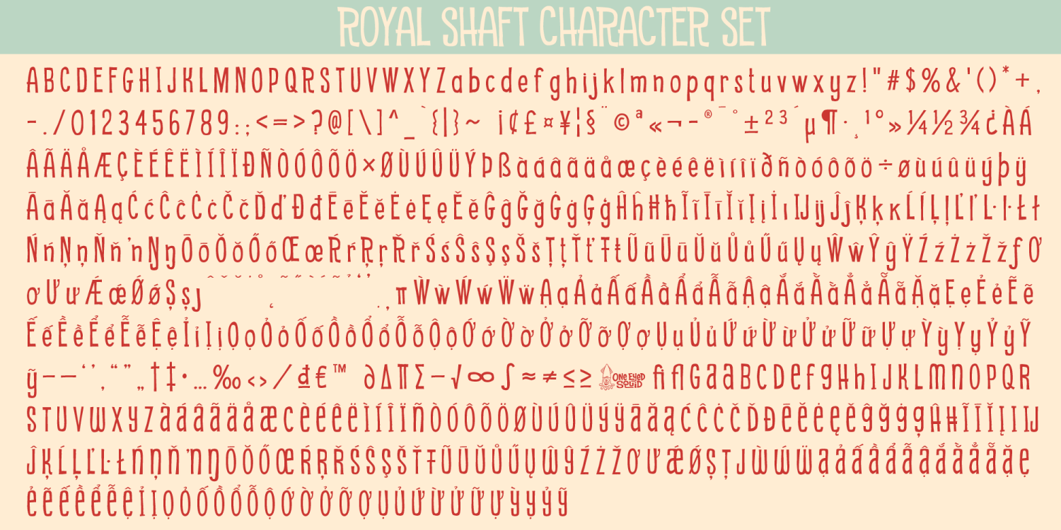 Royal Shaft Font Poster #6