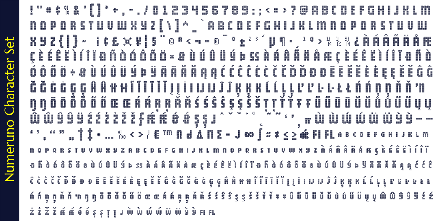 Numeruno Font Poster #1