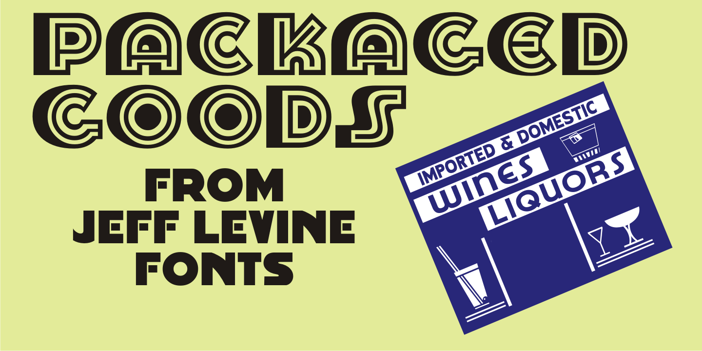 Packaged Goods Font Poster #1