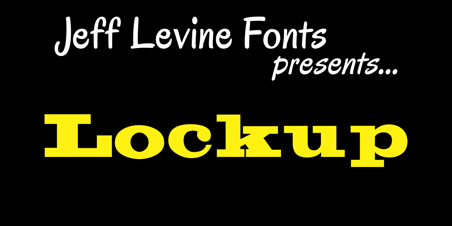 Lockup Font Poster #1