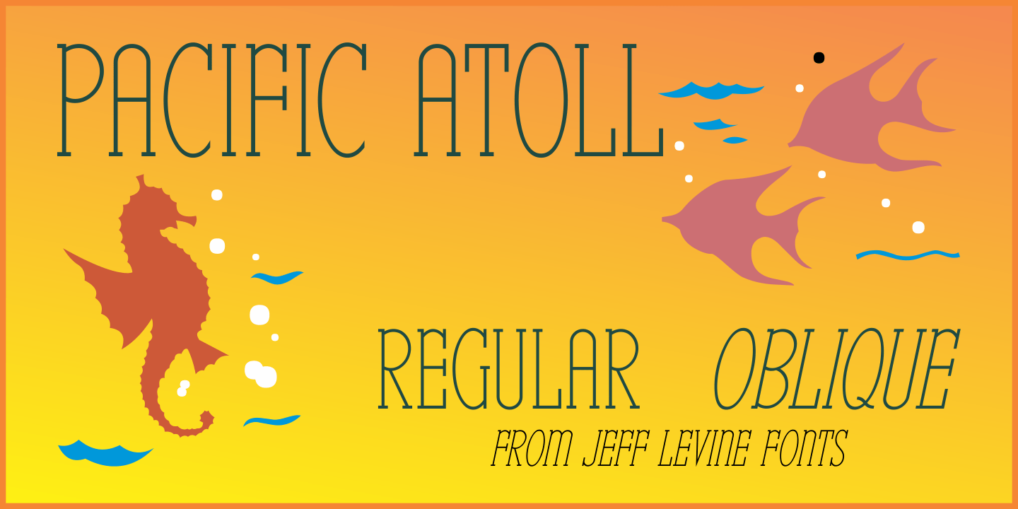 Pacific Atoll Font Family Poster