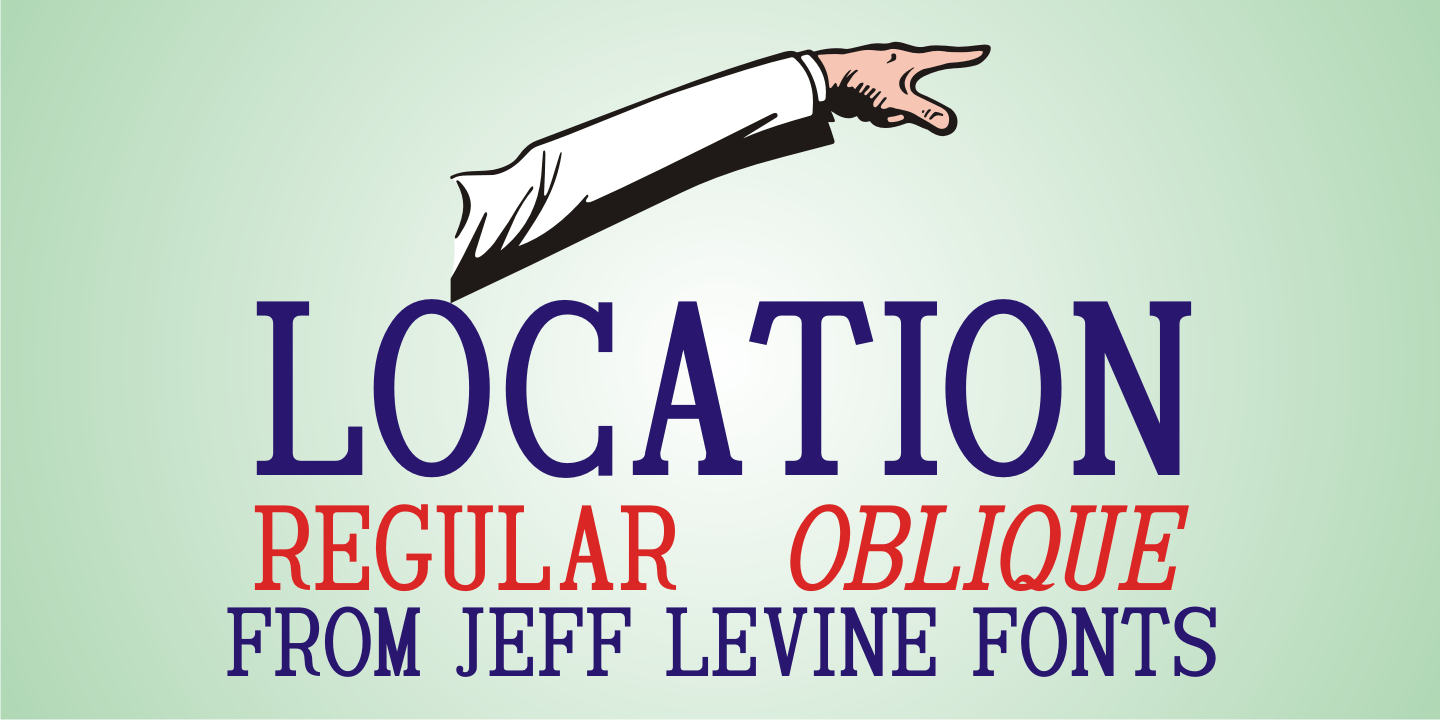 Location Font Poster #1