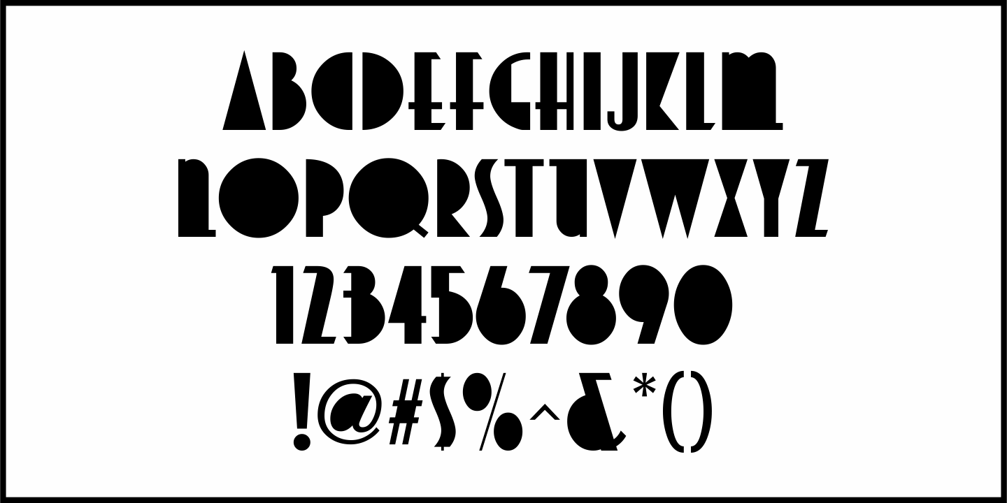 Deco Redux Font Poster #2