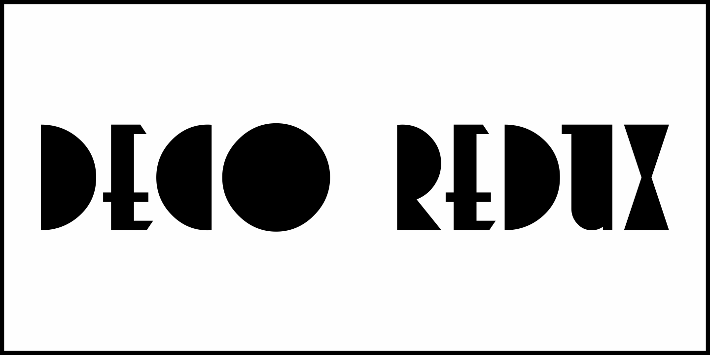 Deco Redux Font Poster #3