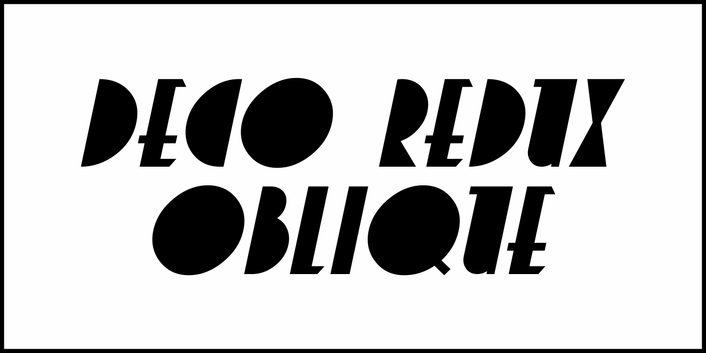 Deco Redux Font Poster #4