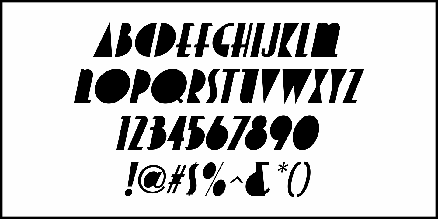 Deco Redux Font Poster #5