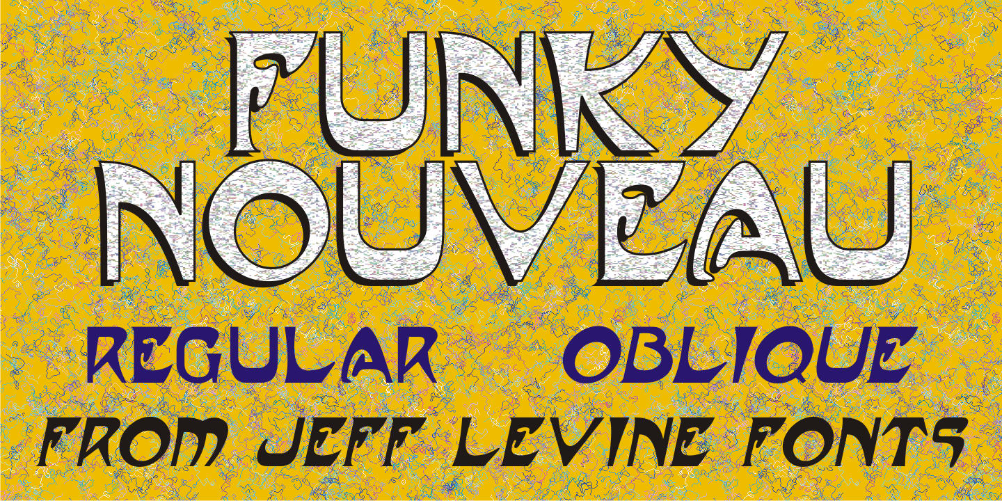 Funky Nouveau Font Poster #1