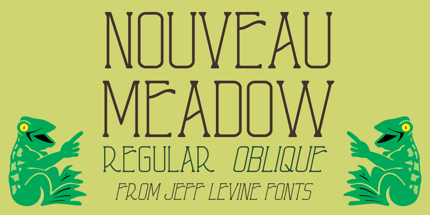 Nouveau Meadow Font Poster #1