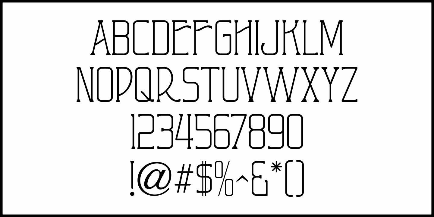 Nouveau Meadow Font Poster #1