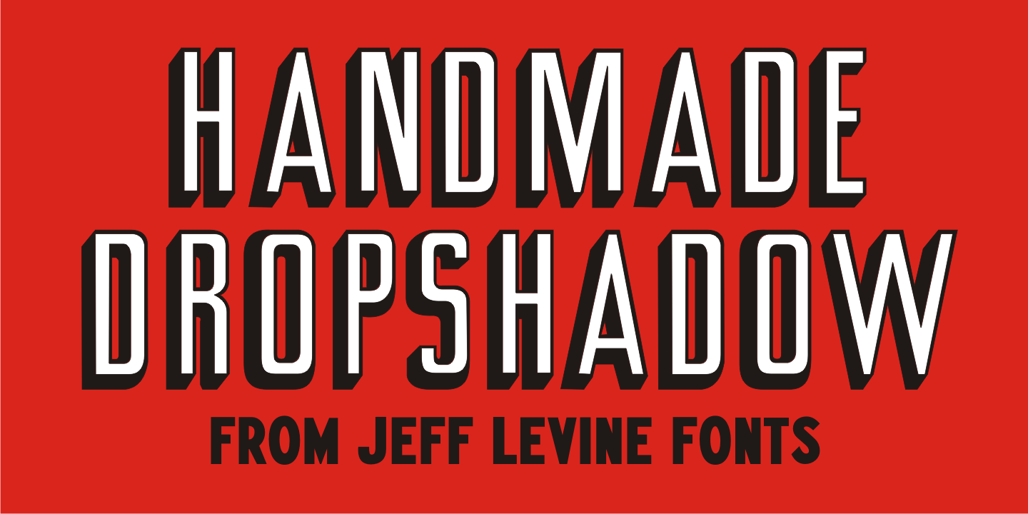 Handmade Dropshadow Font Poster #1