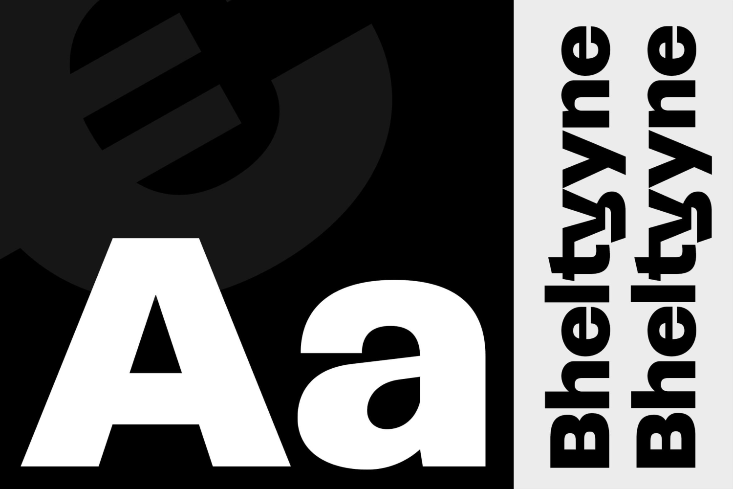 Bheltyne Font Poster #1