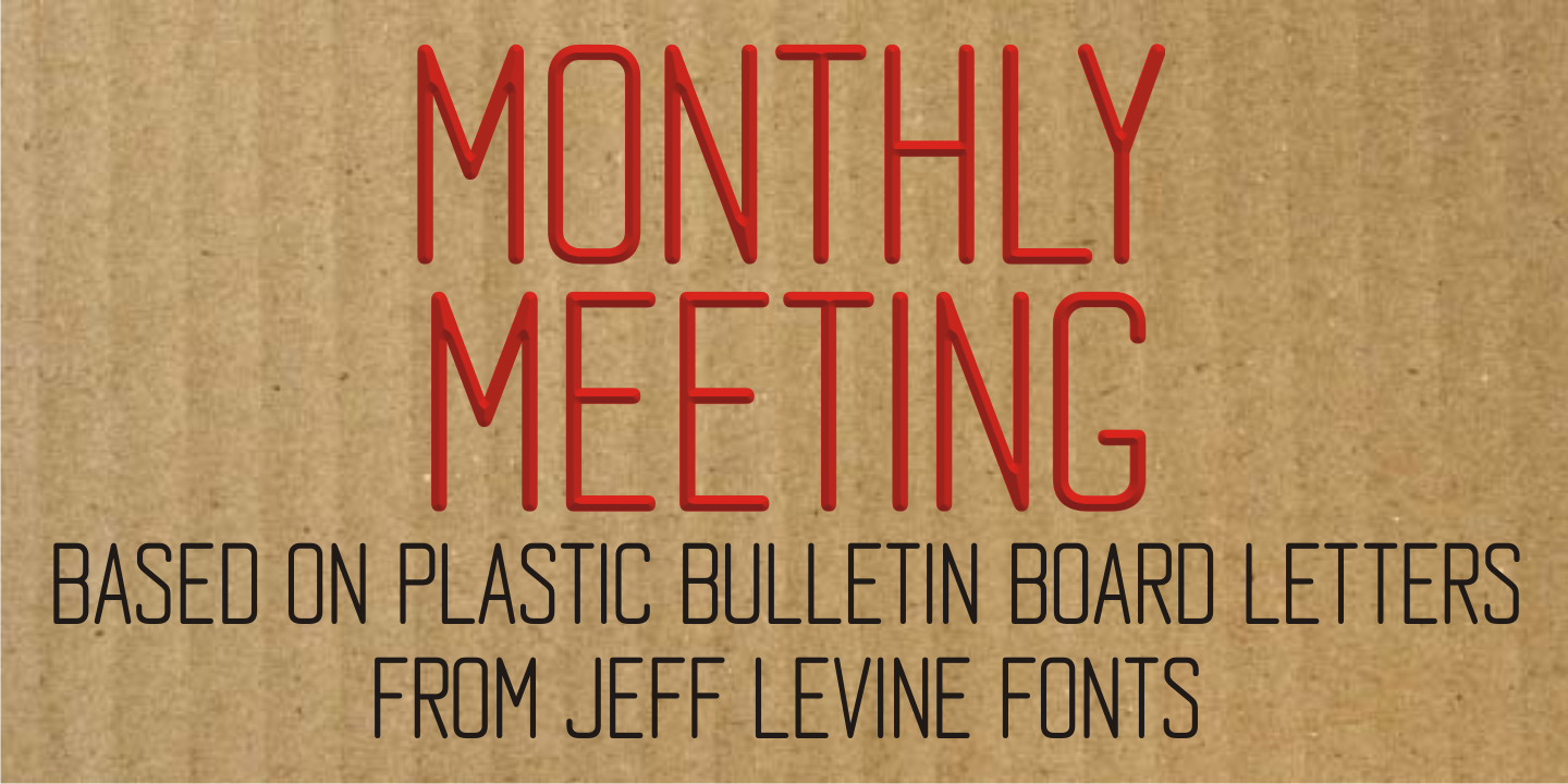 Monthly Meeting Font Family