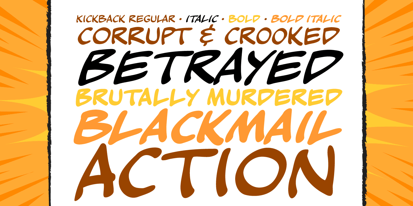 Kickback Font Poster #1
