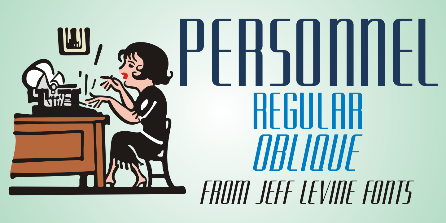 Personnel Font Poster #1