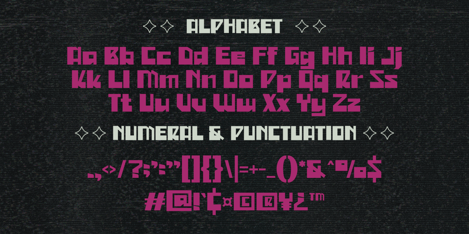 Blockhide Font Poster #1
