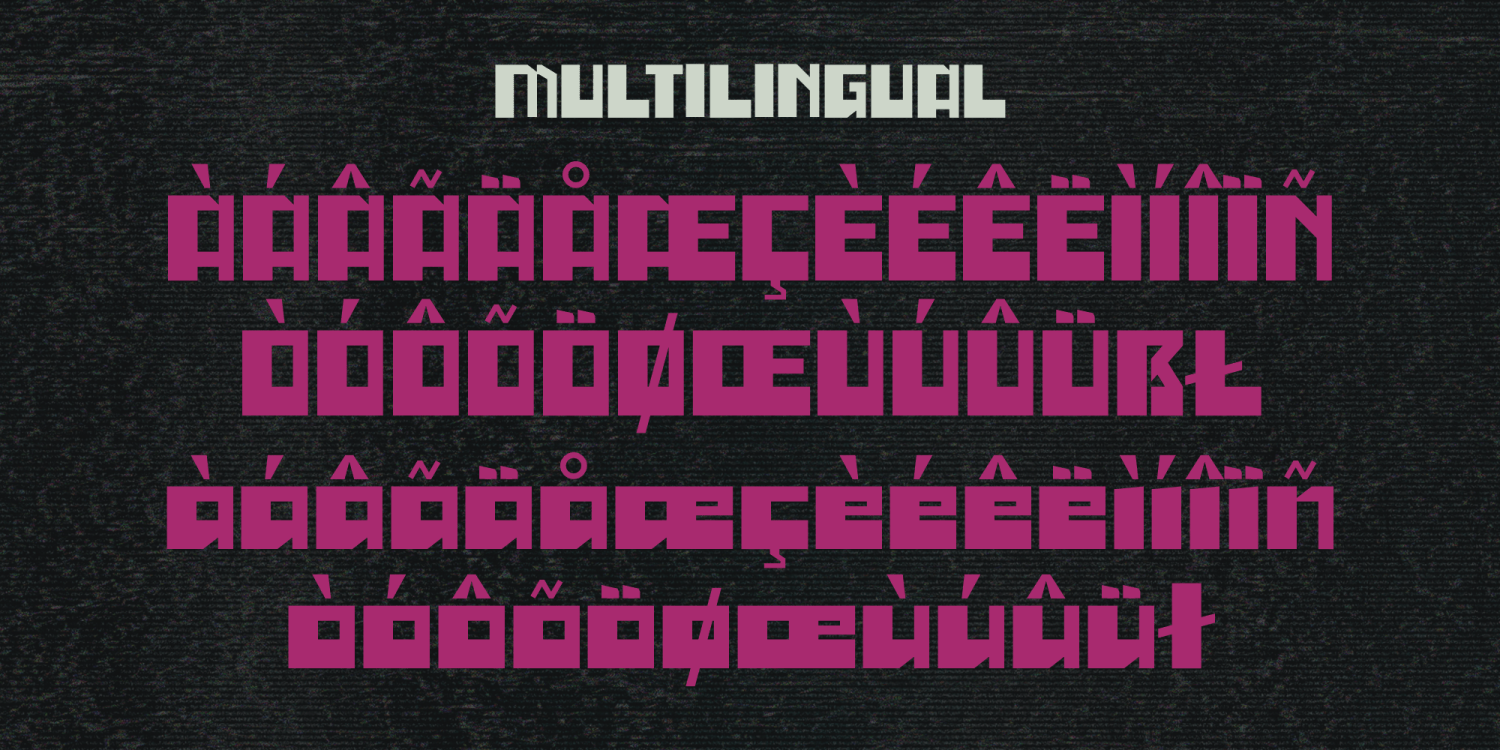 Blockhide Font Poster #1