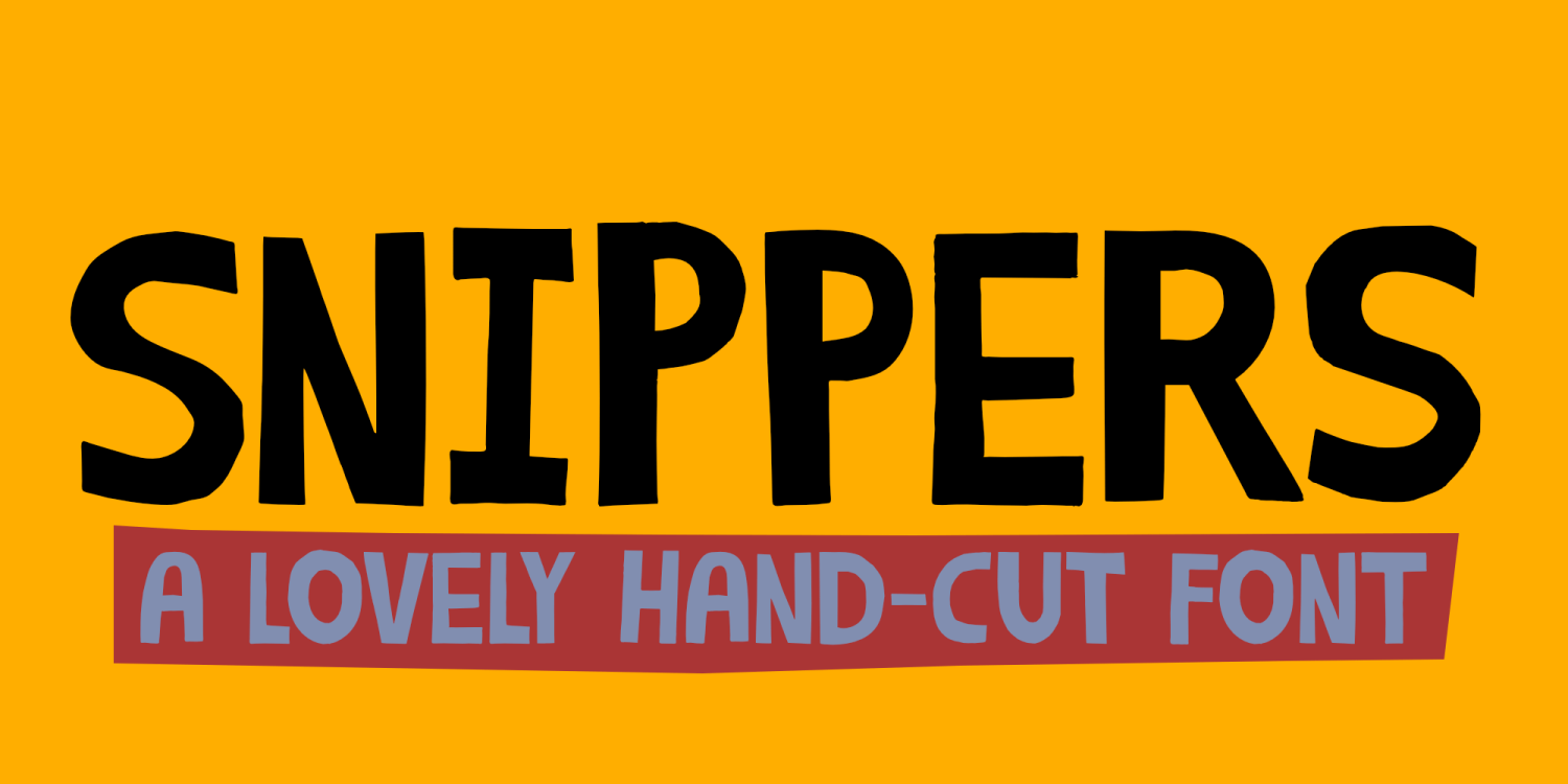 Snippers Font Poster #1