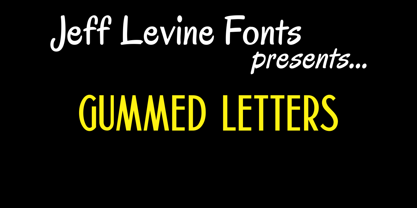Gummed Letters Font Family
