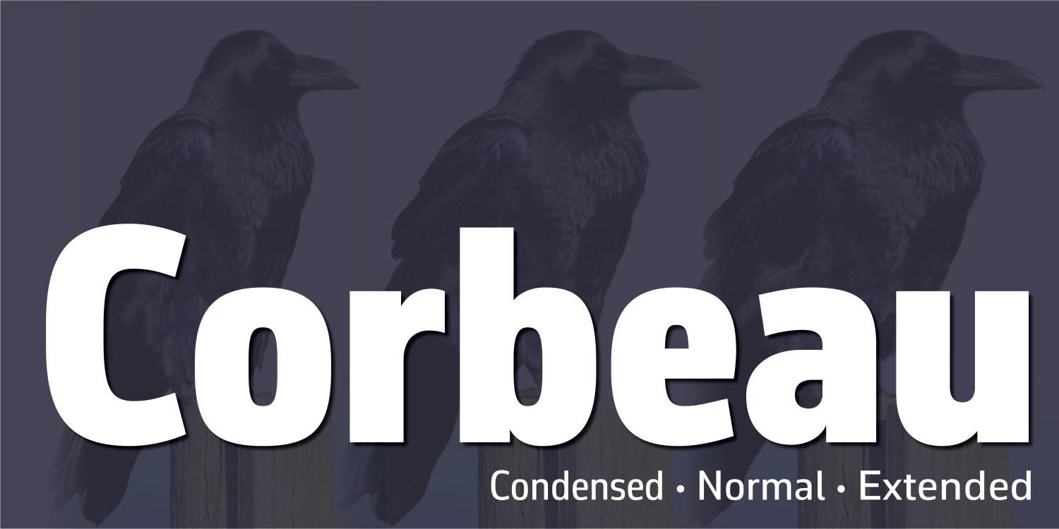 Corbeau Pro Font Poster #1