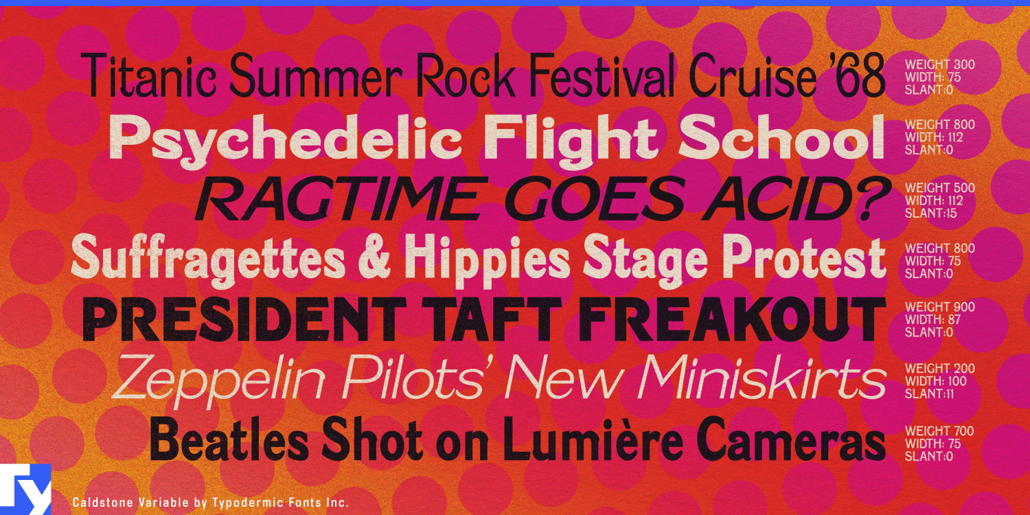 Caldstone Variable Font Poster #1