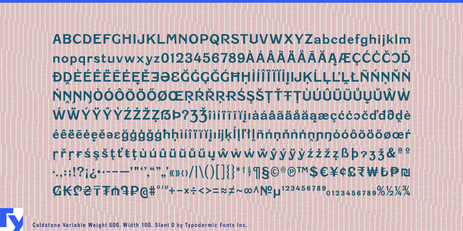 Caldstone Variable Font Poster #1