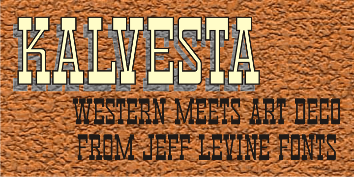 Kalvesta Font Family Poster