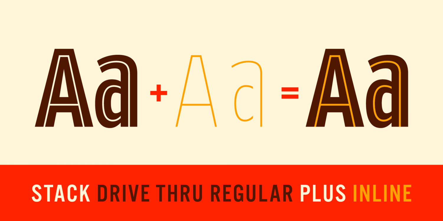 Drive Thru Font Poster #1